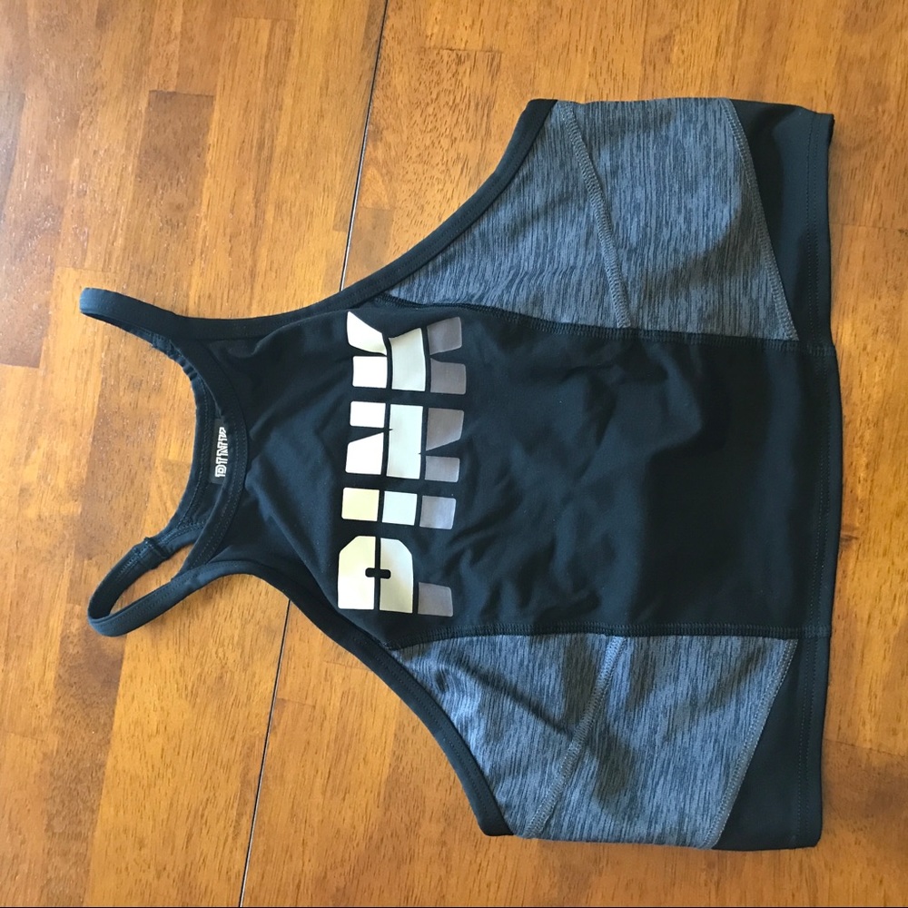 Super cute high neck PINK sports bra